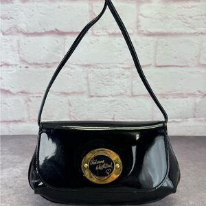 Vivienne Westwood Patent Leather Crossbody Bag Black